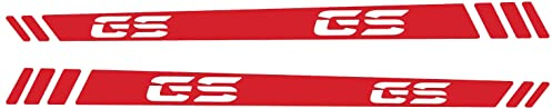 n.2 Adesivi RIFRANGENTI compatibile con/sostitutivo per BMW Motorrad R 1200 1250 GS Adventure paramani (Rosso Rifrangente)