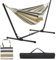 Yaheetech Hamac sur Pied avec Support Charge 205 kg, Longeur Réglable 294/304/314cm pour 1-2 Personnes, Hamac avec Sac de Transport Facile à Monter pour Jardin, Camping, Voyage, Balcon, Cour