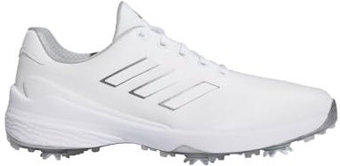 adidas Men's ZG23 Golf Shoe, Footwear White/Dark Silver Metallic/Silver Metallic, 6.5 UK