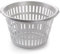 AC - Cesta para la Ropa Redonda - Pongotodo de plástico - Cesta Colada Redonda - Ideal para el almacenamiento y organización de la ropa - Ø 45 x 28 cm - Color Plata