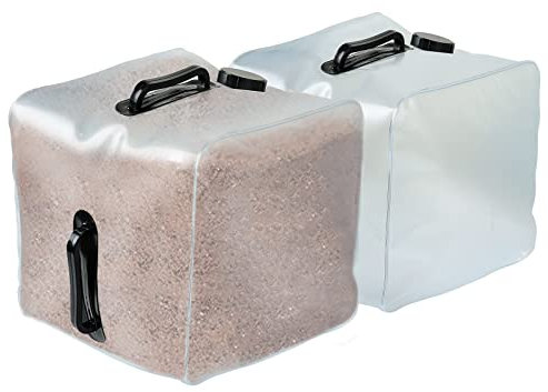 2 Pack Heavy Duty Pool Weight Plastic Sand Bags,Universal Pool Steps Weights for Above Ground Pools,Fillable Ladder Weight Anchor Bag Container for Swimming Entry Systems
