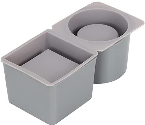 BELLE VOUS Confezione da 2 Stampi in Silicone per Vasi Piantine - 1 Stampo Silicone per Fioriere Fai-da-te Forma Quadrata e 1 Rotonda - Stampi Silicone per Vasi, Portacandele o Decorazioni per Vasi