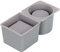 BELLE VOUS Pack de 2 Moldes Silicona Manualidades para Macetas de Concreto - 1 Cuadrado y 1 Redondo - Molde Cemento para Macetas de Suculentas/Flores, Moldes para Velas o Jarrones Decorativos