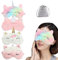 4 Stück süße Einhorn-Schlafmaske Tier Einhorn Schlafmaske Weiche Plüsch Augenbinde Augenabdeckungen für Schlafen Frauen Mädchen Kinder…
