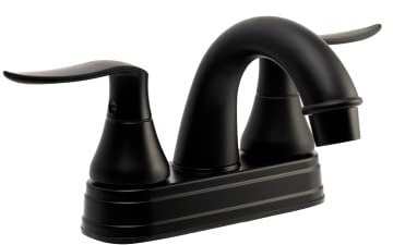Dura Faucet Elegante grifo de lavabo para caravana, color negro mate