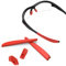 ThunderClap Nasenpads & Ohrstöpsel Gummi-Set, Brillen Ersatzteile für Oakley Commit SQ Sonnenbrille, rot, onesize