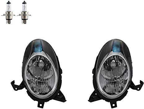EISENFELS Bundle Set 106519142 erstellt mit Scheinwerfer rechts & links + PHILIPS Leuchtmittel H4 kompatibel mit Micra III K12