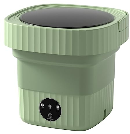 Mini machine à laver portable, mini machine à laver pliable 11 L, mini laveuse et essoreuse, petit seau pliant pour chaussettes, sous-vêtements ou petits articles, pour camping, camping-car, voyage.