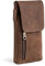 Hengwin Étui de Ceinture pour Téléphone Portable, Étui pour Smartphone Homme pour Samsung S25 S24 S23 S22 S21 S20 Ultra, S10 S9 S8 Plus, Étui en Cuir Véritable, Sac Porte Monnaie Petit Porte Cartes