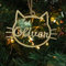 Custom Different Name Ornament, Cartoon Cat Dog Pawprint with Name Wooden Ornaments for Xmas Tree, Wooden Tags (XF2,1 Pcs)