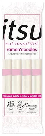 Itsu Ramen Noodles Multipack - Ramen Noodles | Vegan Recipe, Restaurant Quality Wheat Noodles | Ideal for Soups and Stir-Fries - Pack of 10 (10x250g)