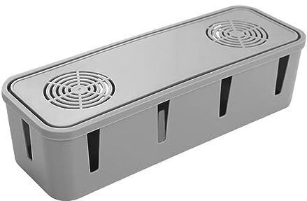CIYODO 2stücke Kabelmanagement Box Für Steckdosenleisten Kabel Organizer Mit Hitzebeständiger Material Praktischen Kabelöffnungen Und Humanisiertem Design