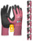 Gebol Master Flex Lady, 6 Paar Arbeitshandschuhe mit PPU-Nitril-Beschichtung, Nitrilhandschuhe dermatologisch getestet, Gartenhandschuhe mit Grip für Damen, Größe M (Gr. 8), Farbe: Rosa