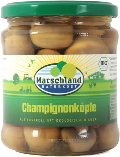 Bio-Champignon Köpfe Gl. MARSCHLAND 18 x 330 g