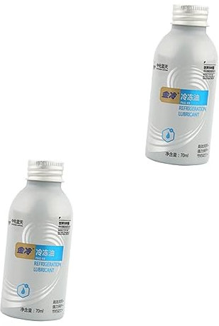 BUGUUYO Car Refrigerant Refill 2pcs 1 Coolant Conditioner Refrigerant Air Conditioning Refrigerant Car Compressor Lubricating Oil Compressor Oil Car Pendant Gourd Car Oil Aluminum