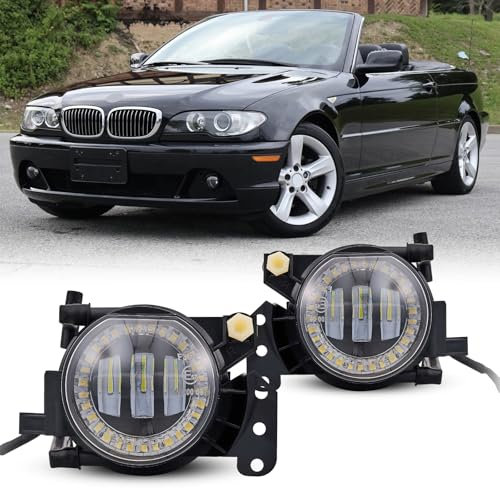 TOPTHAN Nebelscheinwerfer Led für 3er E90 E91 2004-2012 Für M-Paket Stoßstange CPE/CONV E46 2003-2007/6er E63 E64 2003-2010/5er E60 E61 2003-2007/X3 E83 2003-2006