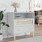 Willood Sideboard SENJA Rattan-Optik Weiß 80x40x80 cm Kiefernholz 3031900de