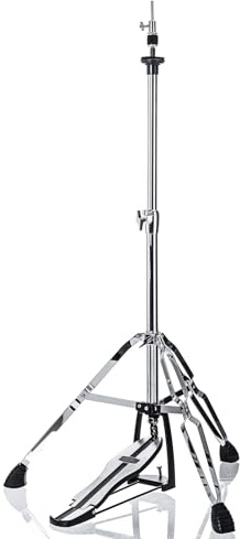 Hi-Hat-Ständer aus Edelstahl, Doppelstrebig, 1-Zoll-Rohr, V-CCJ-SZ08 | Hi Hat Ständer aus Edelstahl, Hihat Ständer mit Doppelstreben, rutschfesten Gummifüßen, Memory Locks und höhenverstellbar.