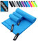 Mikrofaser Handtuch 3er Set - Groß 200*100cm & 2 Klein 80×40cm, Schnelltrocknend Microfaser Sporthandtuch, für Reisehandtuch, Badetuch, Fitness & Sport Handtücher und Strandtuch (Himmelblau)