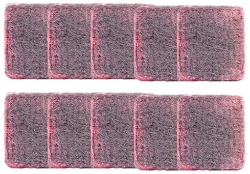 Stempel mit Seife aus Stahlwolle zum Reinigen von Töpfen, 10 Stück, vorgeseift, effektive Reinigungspads aus Metall, kratzfest