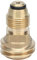 Haofy Outdooriving Gaszylinderadapter Messinter G1/2 Weiblicher Faden Zum Camping -Grill