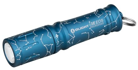 OLIGHT i3E EOS Pocket Torch 90 Lumens EDC Flashlights Compact Keychain LED Mini Torches Single AAA Keyring Light for Night and Carrying (Astral Cobalt)