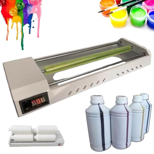 Electric Paint Stirrer, Vortex Stirrer With Digital Display, Adjustable Speed Ink Shaker, 6 Bottles Of 1l Ink Capacity, Model Paint Thermal Transfer Ink Stirrer