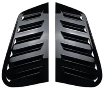 Heckscheiben Spoiler Für Vw Für Polo Für MK4 9N3 Facelift 9N 2001-2009 Auto Hinten Seite Fenster Jalousie Shutter Abdeckung Trim(Gloss Black)