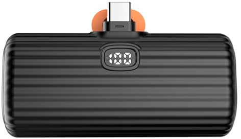 OSRAM Powerbank PowerGO 50, 5.000 mAh, USB-C, PD, 20W, Standfuss, Display, Klein, Leicht, 2 Geräte gleichzeitig