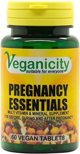 Veganicity Pregnancy Essentials Multivitamin : Women's Health Supplement : 60 Tablets, in a Planet-Friendly 99% Recycled Pot