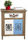 Melko Sideboard Used Look in braun/weiß 59,8 cm x 70,2 cm x 30 cm (B x H x T)