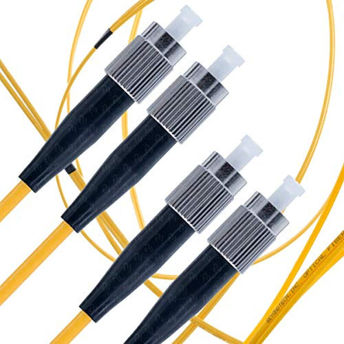 BEYONDTECH Cable de fibra óptica FC a FC OS1 Monomodo Duplex (10 Metros) - Latiguillo Doble Fibra Óptica UPC/UPC - 9/125 (LSZH)