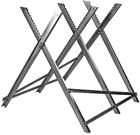 DEMA Metallsägebock klappbar – Stabiler Holzsägebock zum Sägen von Brennholz, platzsparend & robust für sicheres Arbeiten