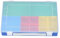 hünersdorff Sortimentskasten PP-Premium mit 9 Einsatzboxen | Tragegriff | stabile Sortierbox für Schrauben und andere Kleinteile | herausnehmbare Einsätze | 22,5 x 33,5 x 5,5 cm, bunt