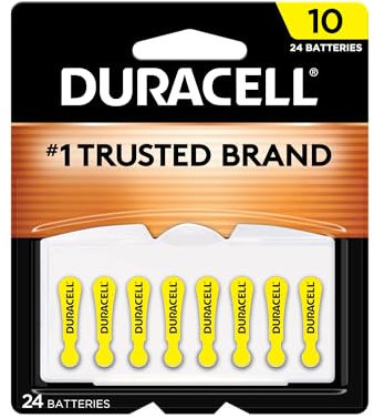 EasyTab Hearing Aid Batteries, Size 10, 24 count-Duracell-4133365984