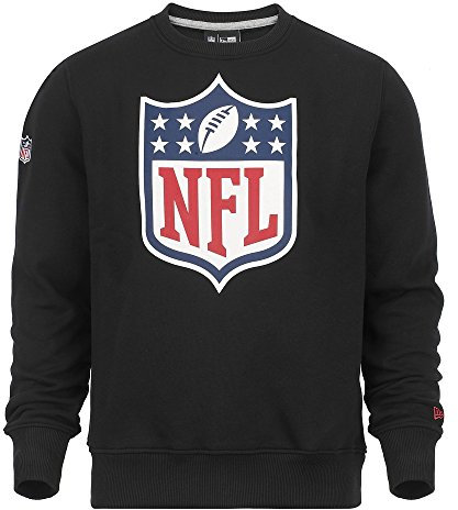 New Era Team Logo Crew Pullover Men - NFL Logo - Black, Größe:M