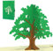 LINPOPUP®, LIN17183, Pop Up Karte Baum Natur 3D Glückwunschkarte Der Baum des Lebens grün, N50