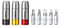 Topeak Nano Torqbox DX aus Stahl und Fiberglas in den Farben Lila-Gelb-Rot, Maße: 5,1cm x 2,7cm x 8,2cm, 15420086