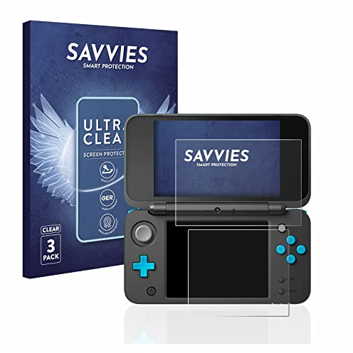 savvies Protection Ecran pour Nintendo 2DS XL (6 Pièces) - Film Protection Ultra Clair