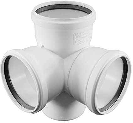 RAUPIANO PLUS Eckdoppelabzweig DN 110/110/110, 87 Grad