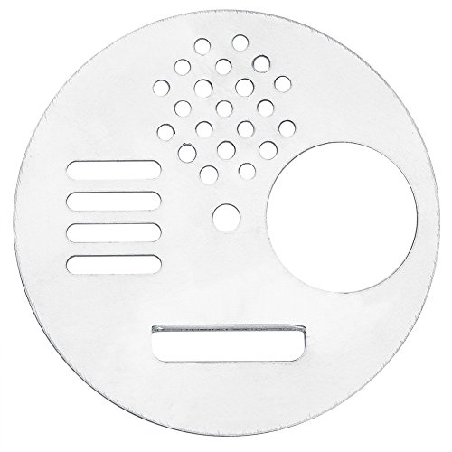 Zerodis 5Pcs Edelstahl Imker Bienenstock Zugang Tür Imkereiausrüstung Zubehör Bee Hive Disc Scheibe Belüftungsöffnungen Bienenzucht Werkzeug