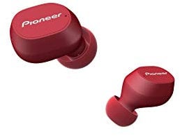 Pioneer Auriculares inalámbricos C5 True (5 Horas de reproducción, función de Carga rápida, Calidad de Ambiental, protección contra el Agua IPX5), Color Rojo