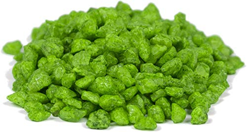 HEKU grobkörniges Deko-Granulat in grün, ca. 750g I Vielseitig Einsetzbar I Ideal für Hochzeiten und Bastelprojekte I Wiederverschließbare Dose