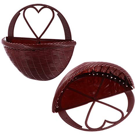 NICEXMAS Support Mural pour Plantes 2 Paniers en Plastique Ensemble De Paniers Suspendus Décoratifs pour Anniversaire Et Mariage