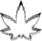 Marihuana-Blatt-Pflanzen-Ausstechform, Edelstahl, 10,2 cm, für Kekse, Backwaren, Brownie, Kekse, Ton, Dekoration, Geschenk