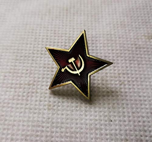 WLTY Estrella Roja Martillo Hoz Comunismo Emblema Unión Soviética Símbolo URSS Pin Guerra Fría