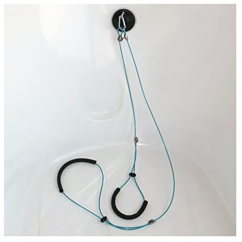 Suction Cup Pet Dog Cat Grooming Loop Wire Rope Cable Restraint Holder Noose Strong protection safe pet leash (Color : Blue)