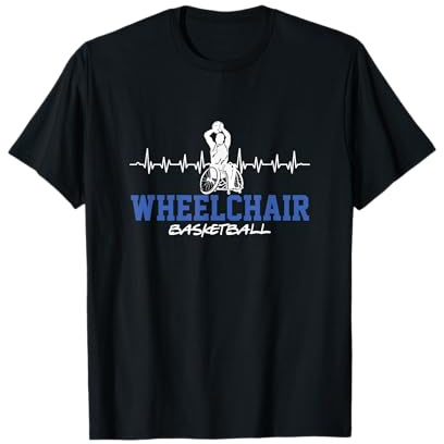 Heartbeat Rollstuhl-Basketballspieler | Parasports T-Shirt