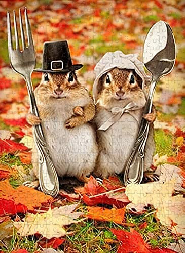 Jigsaw Puzzle 3000 Pieces Autumn Squirrel Puzzle Puzzle Gifts For Children And Adults