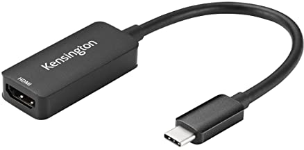 Kensington CV4200H USB-C to HDMI Adapter, 4K/8K USB-C to HDMI adapter, Universal Dual Monitor Adapter, Windows 10, macOS, Chrome OS, Thunderbolt 3 & Thunderbolt 4 Compatible (K34052WW)